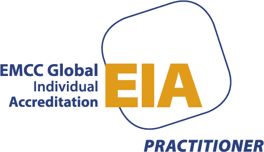 EMCC accreditation - logo - EIA - colour - clear background - P